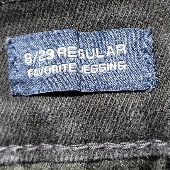 Gap Favorite Jegging Jeans Womens Size 8 Skinny Mid Rise Black Denim Pants - Picture 5 of 6